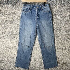 BlankNYC The‎ Baxter Rib-Cage Straight Leg Distressed Size 26